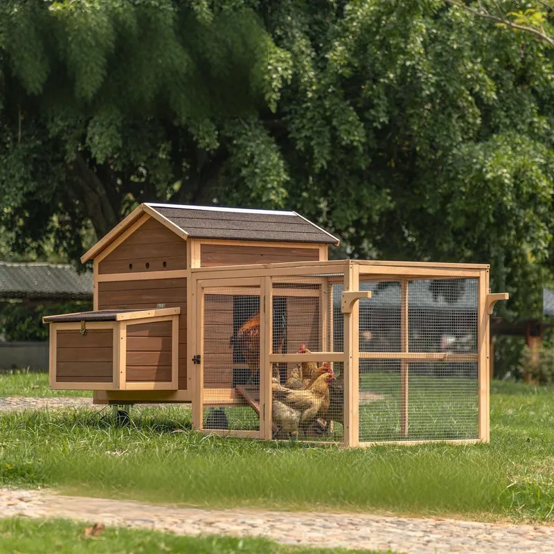 Sustainable Living Walla Walla - قفص دجاج خشبي كبير ومستدام للاستخدام