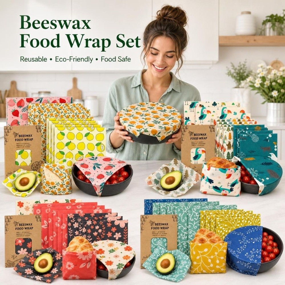 9 قطع من أغطية الطعام المصنوعة - مراجعة Beeswax Food Cover وسعره