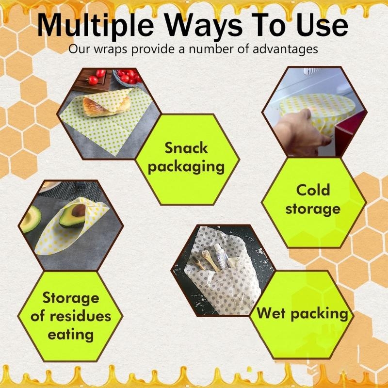 مجموعة قماش شمع العسل العملية  - مراجعة Beeswax Food Cover وسعره